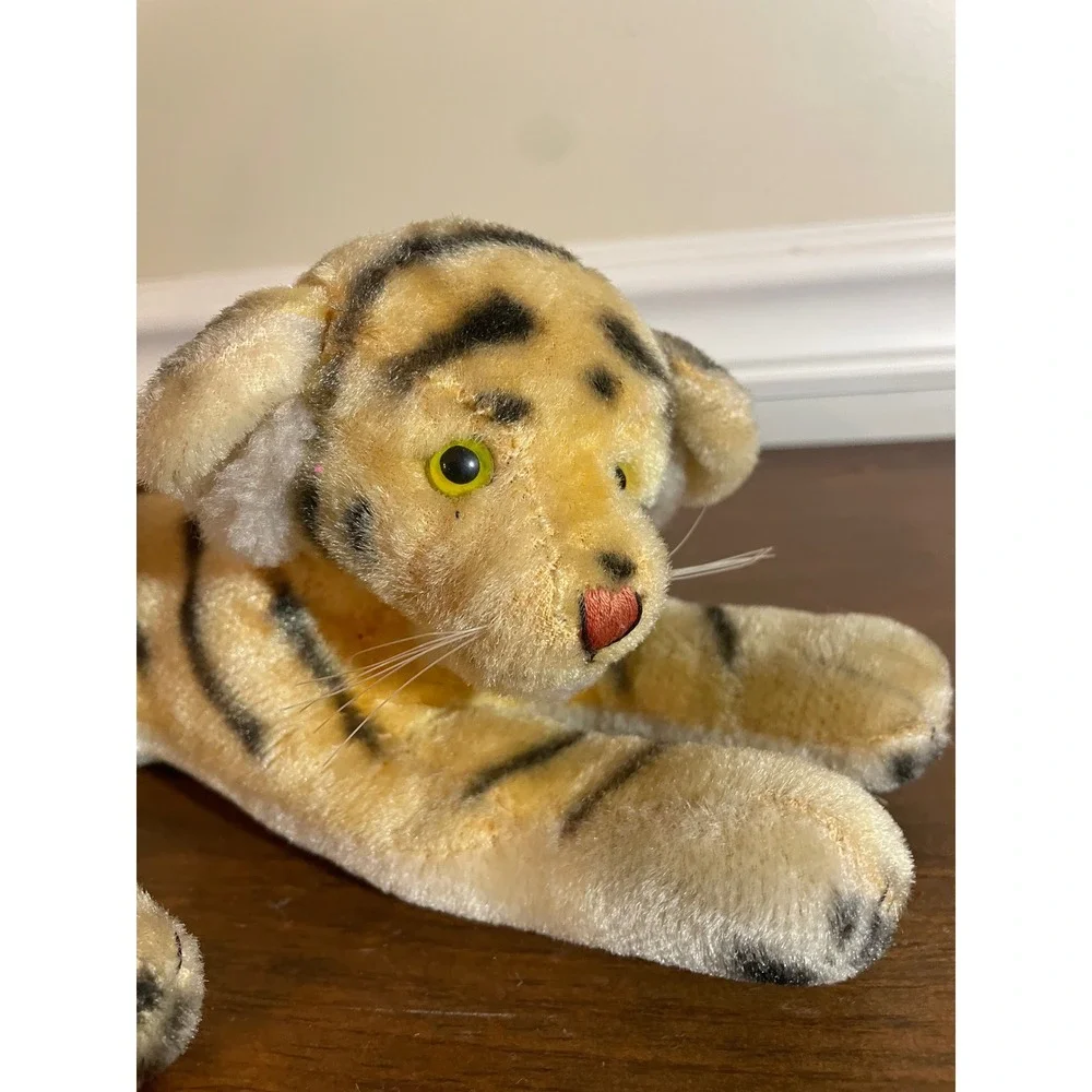 Vintage Tiger Cub Plush Stuffed Animal Herman Pecker Striped 9 Inch Toy
